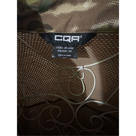 NEW WITH TAGS MEN CQR Assault Long Sleeve Military Camo Top 1/4 Zip Multi Terrai - Picture 9 of 10